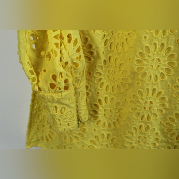 Lilly Pulitzer Aisha Calla Yellow Eyelet Romper - Picture 4 of 8